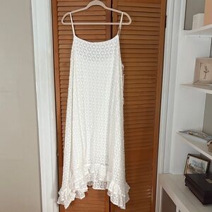 Anthropologie White Asymmetrical Dress